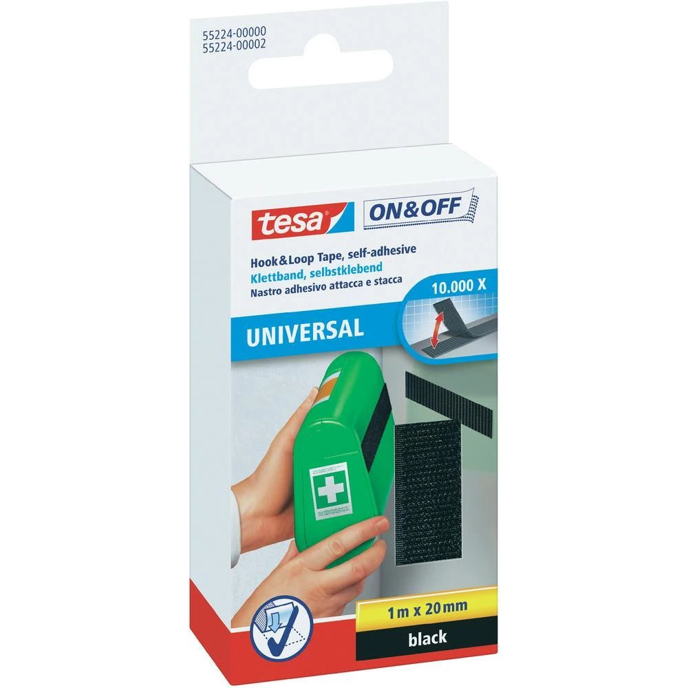 Samoljepljiva traka s čičkom TESA On & Off prianjajući i mekani dio (D x Š) 1 m slika