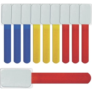 Kabelska vezica s čičkom za označavanje Label the Cable plava, žuta, crvena 2530 slika