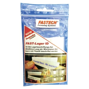 Naljepnice za označavanje s čičkom Fastech bijela 610-010-Bag 10 komada slika