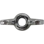 Krilata matica TOOLCRAFT, M6, DIN 315, galvanizirani čelik, 100 komada