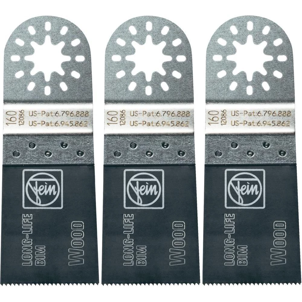 E-Cut Long-Life list pile 35 mm 3kom. zamjenski list pile Fein 6 35 02 160 02 0 slika