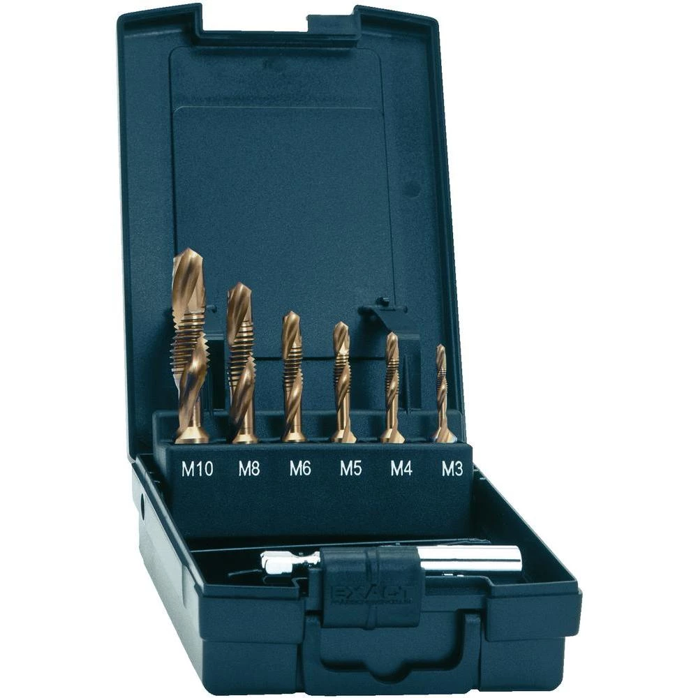Kombinirano narezno svrdlo Exact 7-dijelni komplet, metrički navoj, narezivanje slika