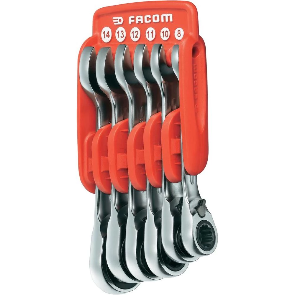 Facom 467S.JP6PB komplet viličasto okastih ključeva sa zapinjačom 6-dijelni dulj slika