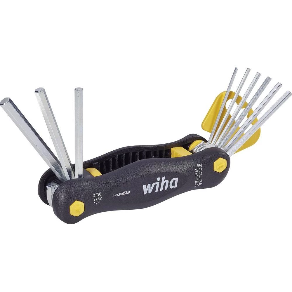 Wiha POCKETSTAR komplet imbus ključeva col 9-dijelni Zoll unutarnji šesterokut slika