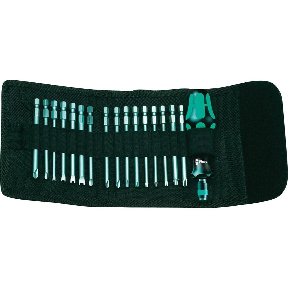 Wera 17-dijelni Kraftform Kompakt 61 05059296001 pogon Spanner/TORX® BO/TORQ-SET slika