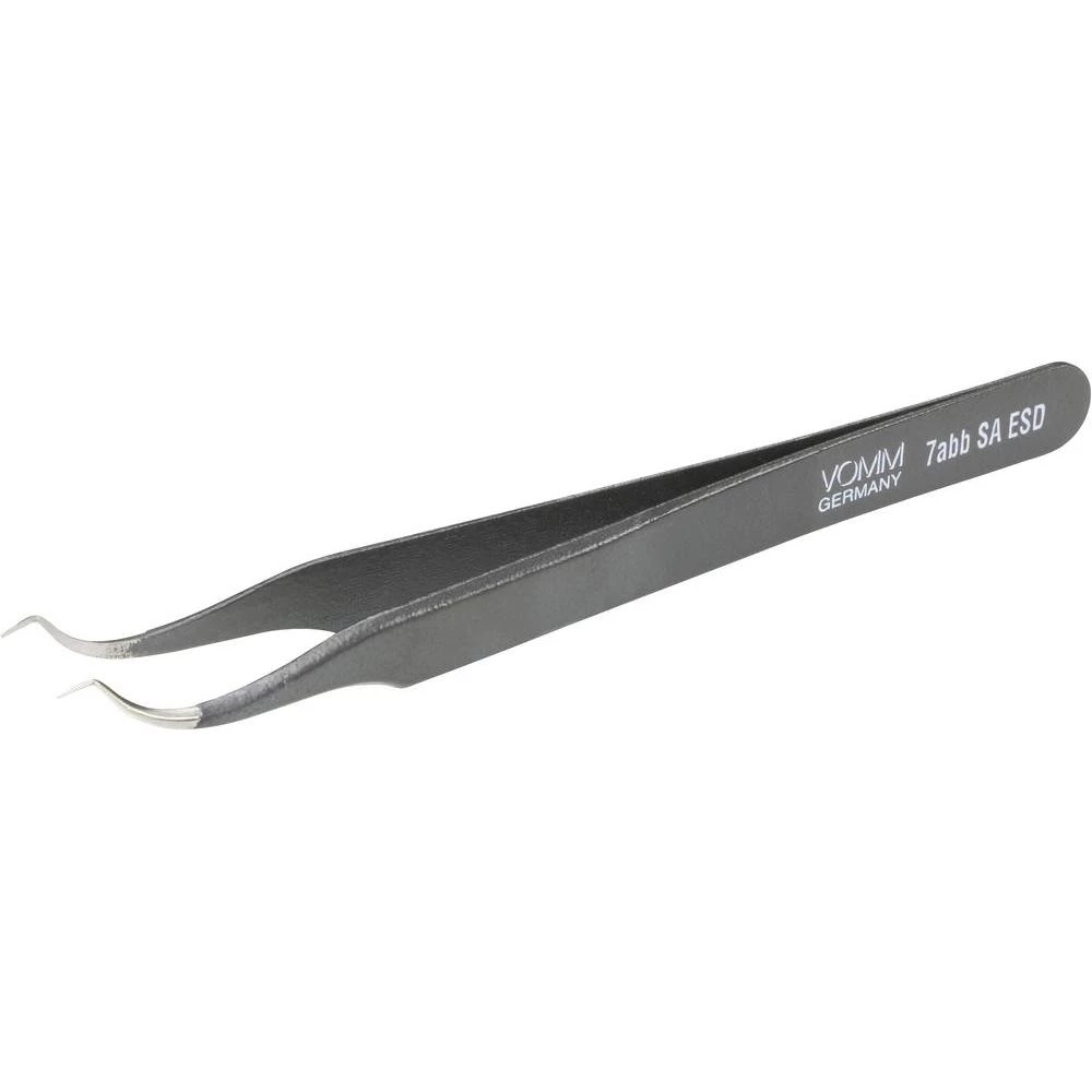 VO mm pinceta za hvatanje Mini-MELF izvedba oblik srpa s kratkim, ravnim vrhom, slika