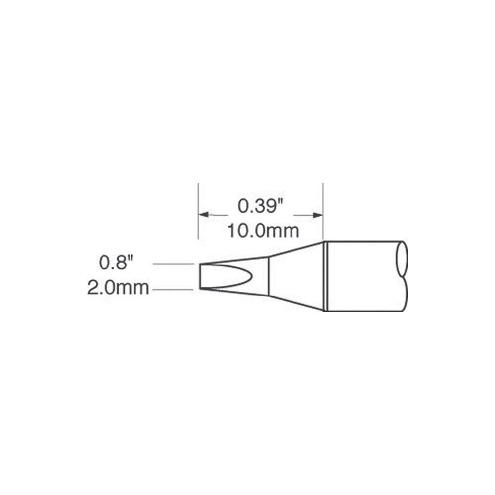 Vrh za lemljenje SFV-CH20 OKI by Metcal oblika dlijetla veličina vrha 2 mm sadrž slika