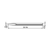 Vrh za lemljenje 082KD Ersa ERSADUR oblika dlijetla veličina vrha 4.8 mm sadržaj