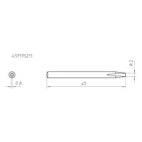 Vrh za lemljenje 4SPI15210-1 Weller oblika igle veličina vrha 0.4 mm sadržaj 1 k