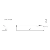 Vrh za lemljenje 4SPI15213-1 Weller oblika igle veličina vrha 0.8 mm sadržaj 1 k
