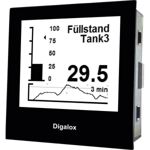 Grafički DIN mjerač za dodatni otpornik i analogni signal s USB sučeljem DPM72-P slika