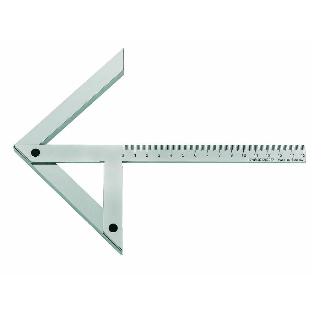 Kutnik za centriranje Horex 2128508, dužina krakova 150 x 130 mm slika