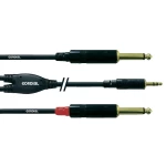 CORDIAL 1,5M REAN 3,5MM/2X 6,3MM CFY1,5WPP