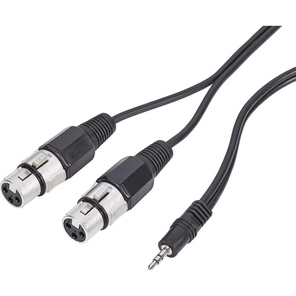 Stereo Mini-klinken/2 X XLR-ženski, 3 m Paccs slika