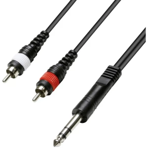 Adapterski kabel 6,3mm stereo/2X RCA-muški 5 m Paccs slika