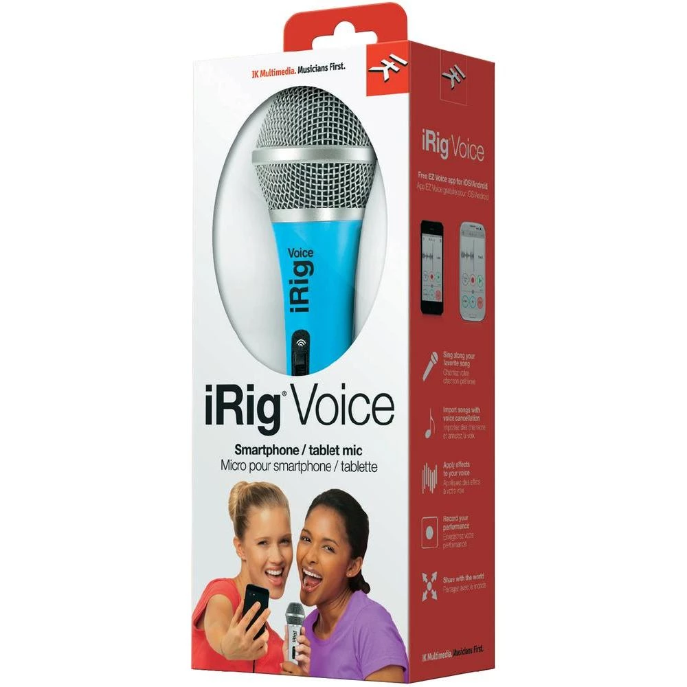 IK Multimedia iRig Voice-Mikrofon, plav IP-IRIG-MICVOB-IN slika
