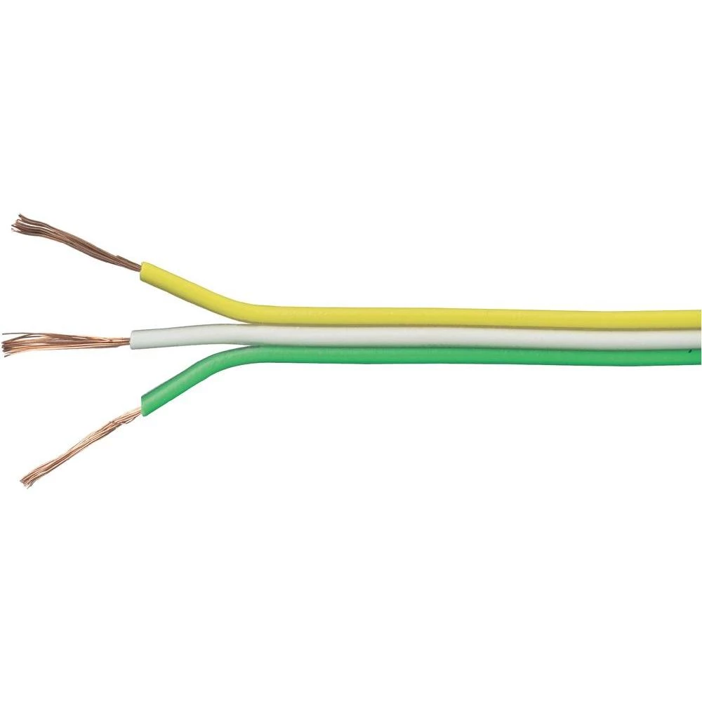 Prepleteni vod trožilni 93014c448 Conrad 3 x 0.14 mm žuta, bijela, zelena 25 m slika