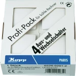 Kopp izklopni i izmjenični prekidač 4-dijelni komplet PARIS bijeli 652602012
