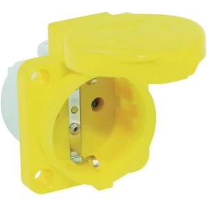 Ugradbena utičnica nova norma žuta žuta 230 V/AC opterećenje (maks.) 16 A PCE 10 slika