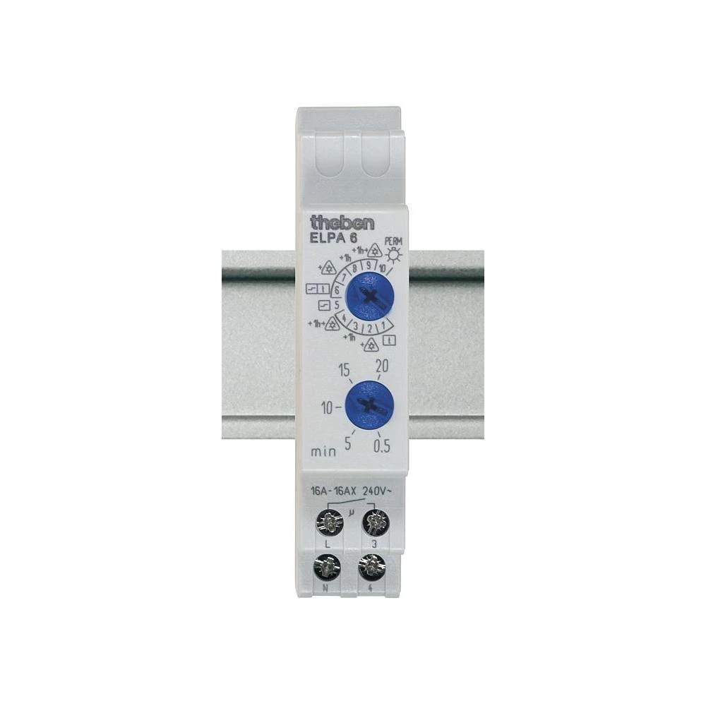 Uklopni sat za svjetlo u stubištu analogni Theben 60002 slika