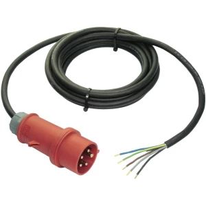 Priključni kabel [ CEE utikač - kabel, otvoreni kraj] 3 m AS Schwabe 70977 slika