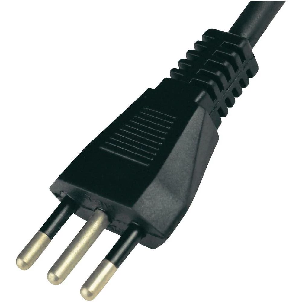 Priključni kabel [ talijanski utikač - kabel, otvoreni kraj] crni 2 m HAWA 10082 slika