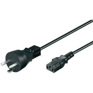 Priključni kabel za rashladne uređaje [ danski utikač tip K - utikač C13] crna 2 slika