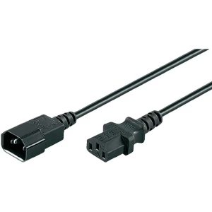 Produžni kabel za rashladne uređaje [ utikač C14 - utikač C13] crna 1.5 m Goobay slika