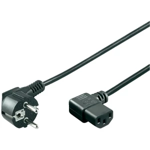 Priključni kabel za rashladne uređaje [ šuko utikač - IEC utikač C13] crna 3 m G slika