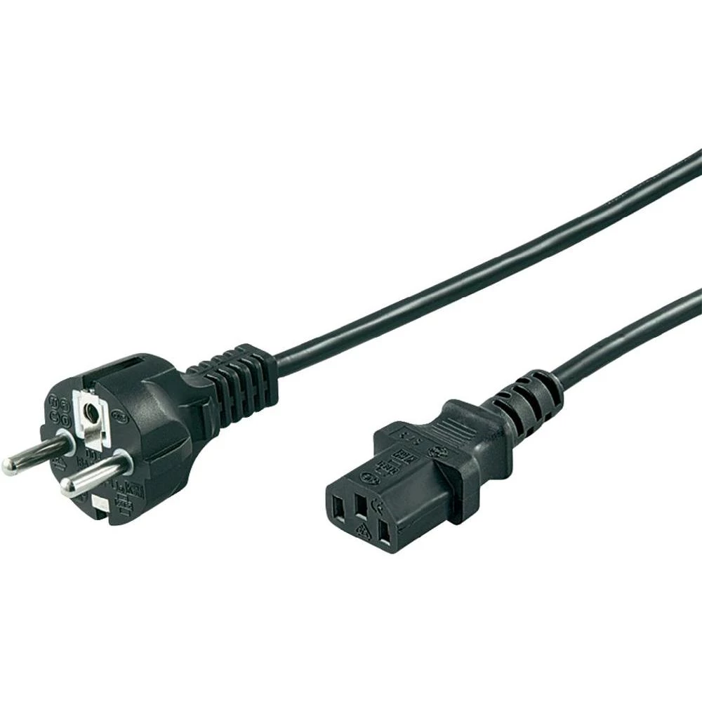 Priključni kabel za rashladne uređaje [ šuko utikač - IEC utikač C13] crna 5 m G slika