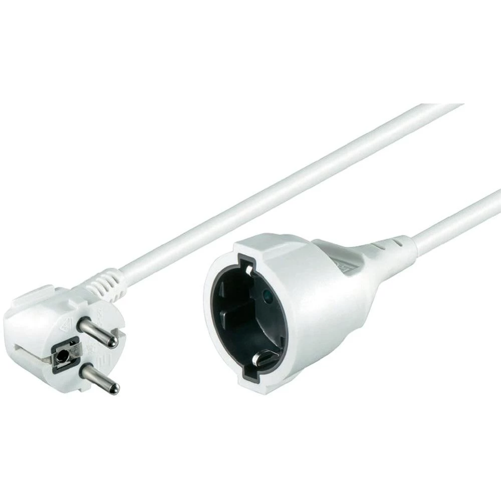 Strujni produžni kabel Goobay [ šuko utikač - šuko utičnica] bijela, 2 m 93091 slika