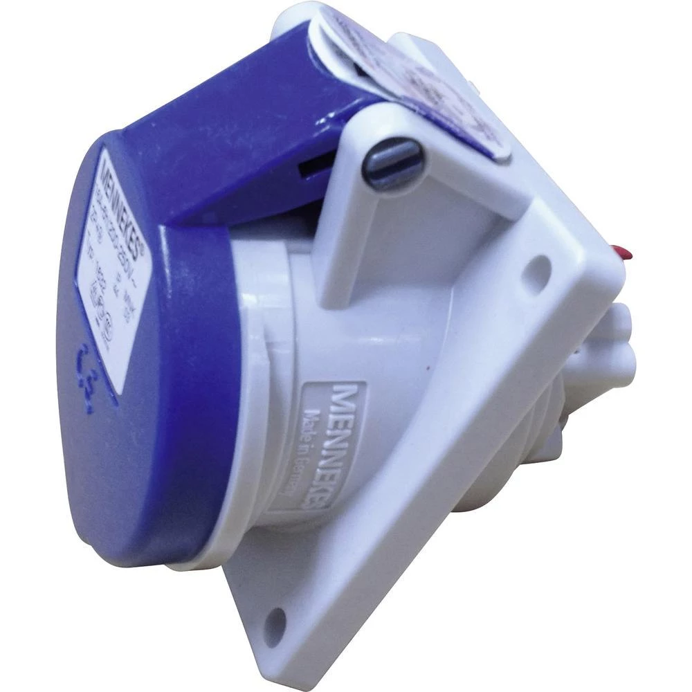 CEE-Cara ugradbena utičnica MENNEKES 1632 TwinContact 16 A 3p plava 16 A IP44 slika