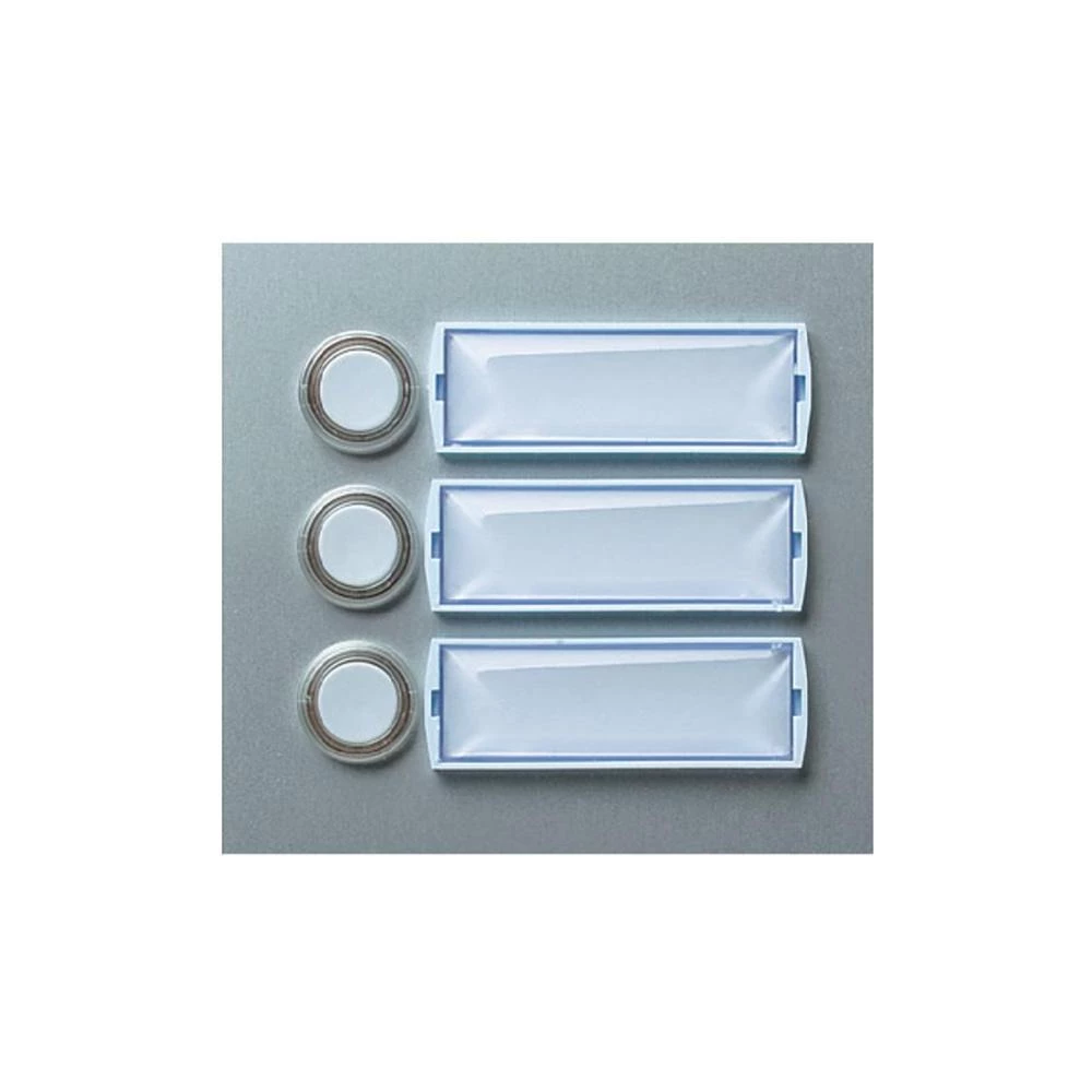 Osvijetljena pločica za zvonjenje za 3 obitelji, Friedland 400112 srebrna (mat, slika