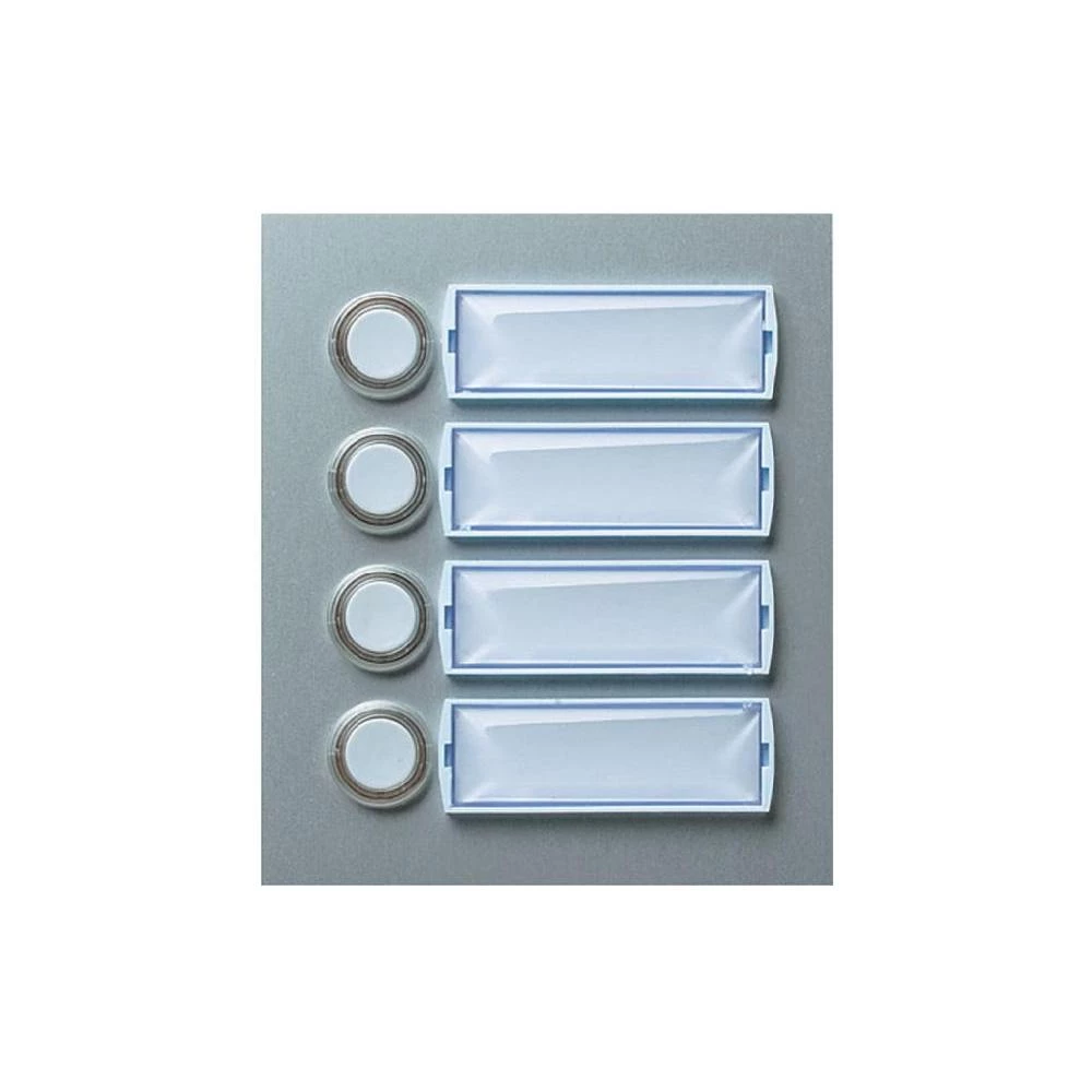 Osvijetljena pločica za zvonjenje za 4 obitelji, Friedland 400113 srebrna (mat, slika