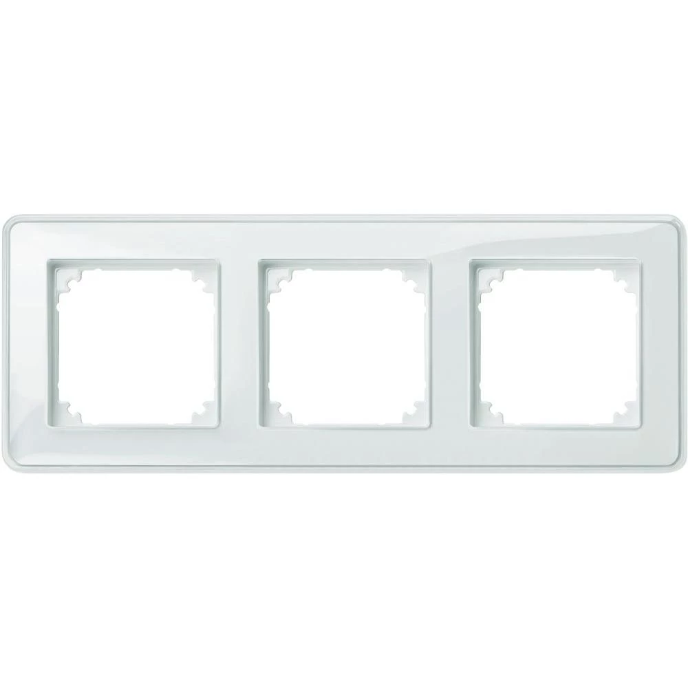 Merten 3-struki okvir M-Creativ prozirni, polarno bijela, MEG4030-3500 slika