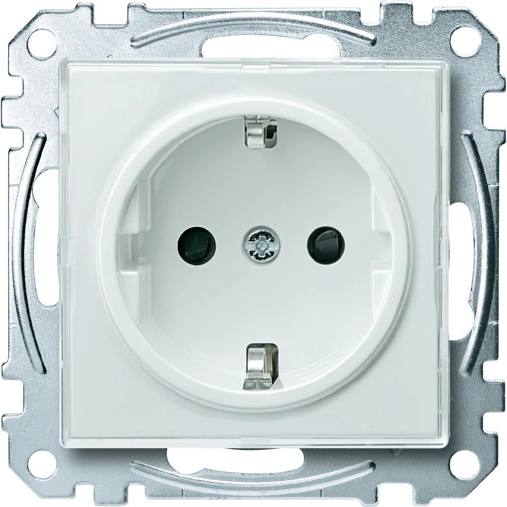 Merten ugradni dio šuko utičnica sistem M, M-Creativ Transparent, polarno bijela slika