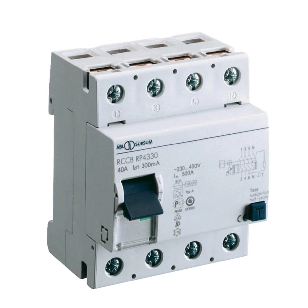 FID Zaštitni prekidač 4-polni 40 A 400 V ABL Sursum RP4330 slika