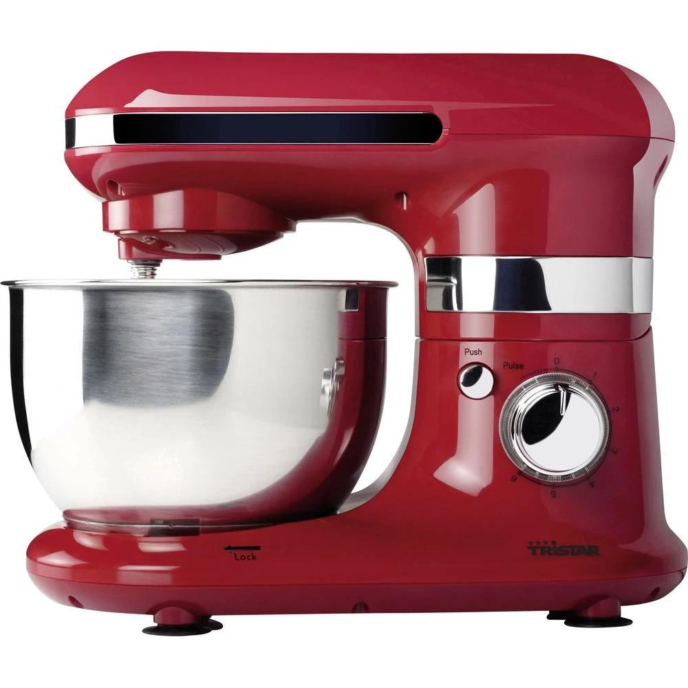 Višenamjenski kuhinjski aparat Tristar 600 W plemeniti čelik, crvena slika