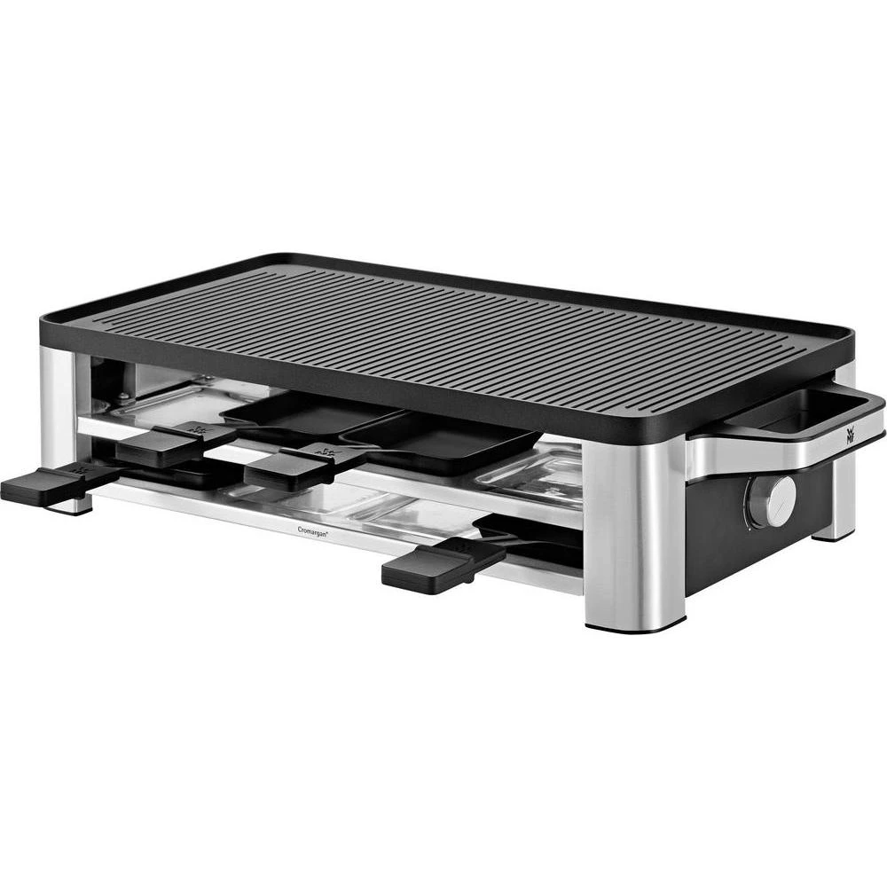 WMF LONO Raklet 8 tavica, sa ručnim podešenjem temperature, nehrđajući čelik, crna slika