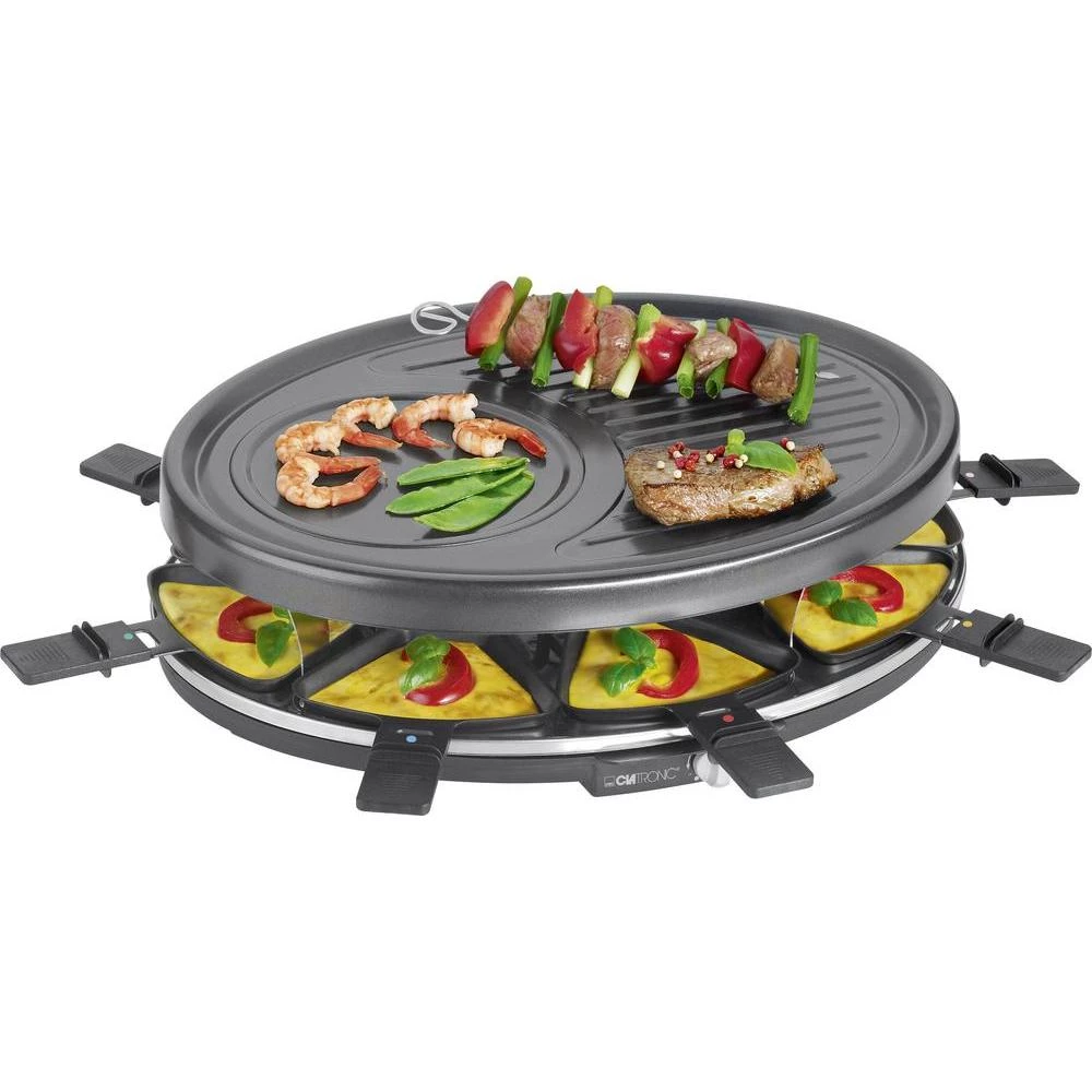 Raclette roštilj Clatronic RG 3517 8 tavica, crne boje slika
