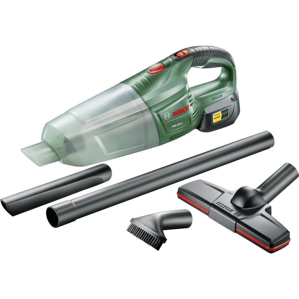 Ručni usisavač na baterije Bosch PAS 18 LI zeleni slika