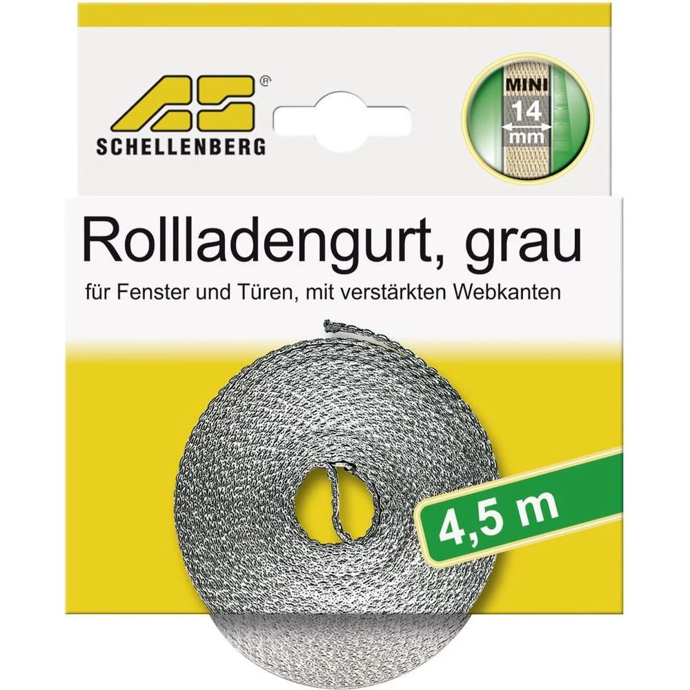 Traka za rolete Schellenberg mini, 14 mm/4,5 m, siva 44502 slika