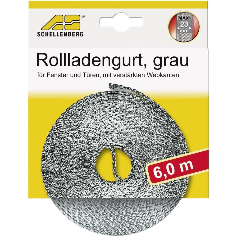 Traka za rolete Schellenberg maxi, 23 mm/6 m, siva 36002 slika