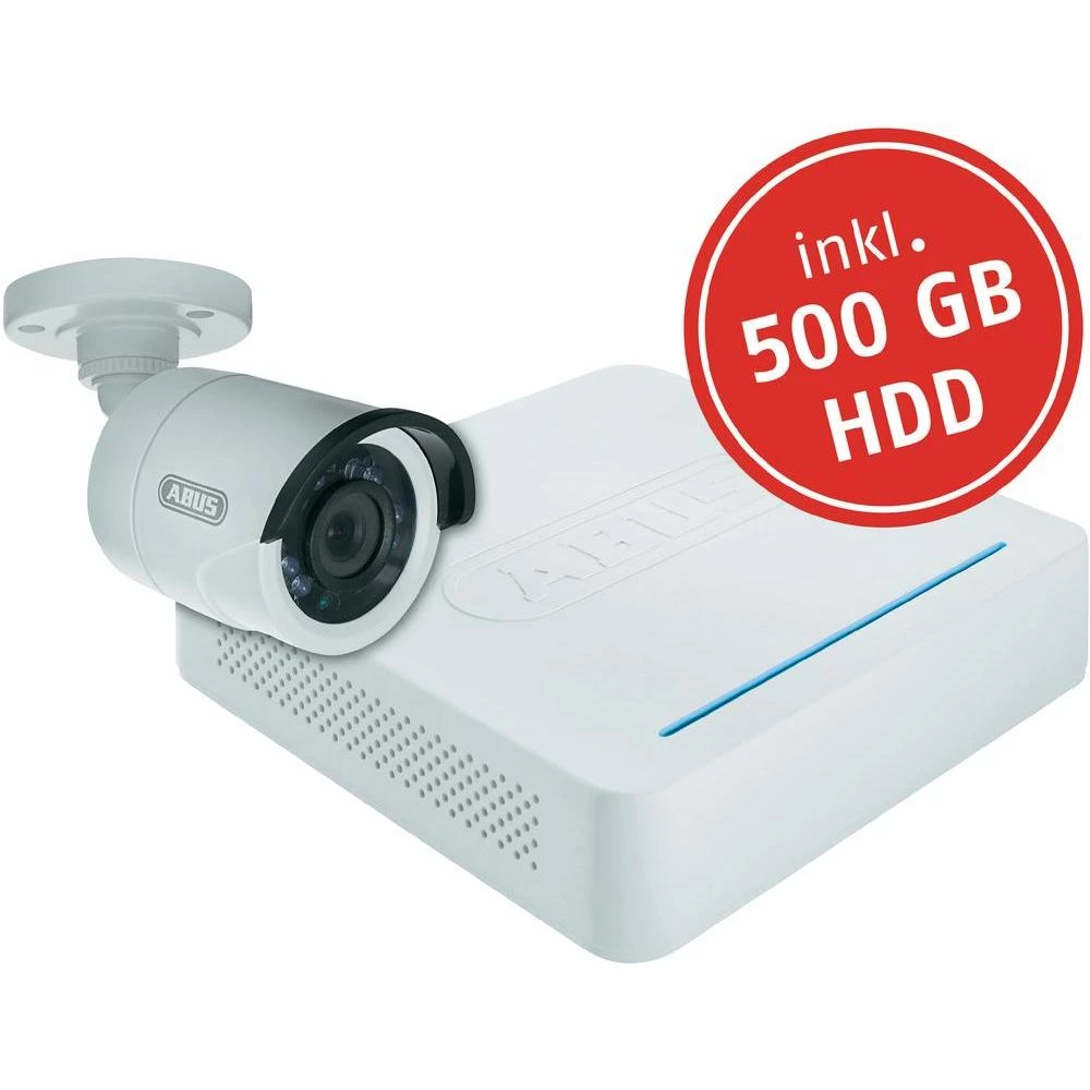 ABUS Video komplet sustava nadzora, 4-kanalni snimač s 1 kamerom uklj. 500 GB tv slika