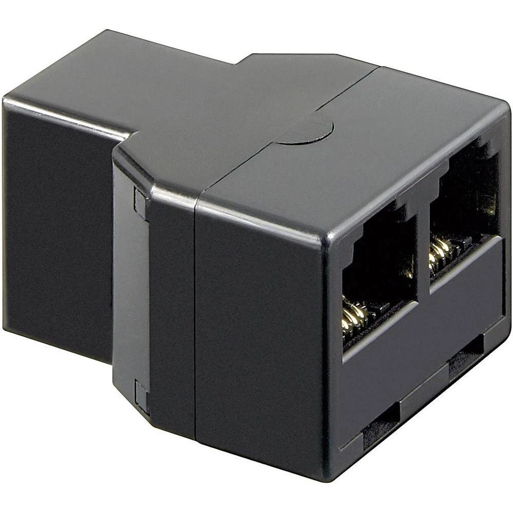 ISDN adapter Conrad [1x RJ11 utičnica 6p4c - 2x RJ11 utičnica 6p4c] 0 m crna slika