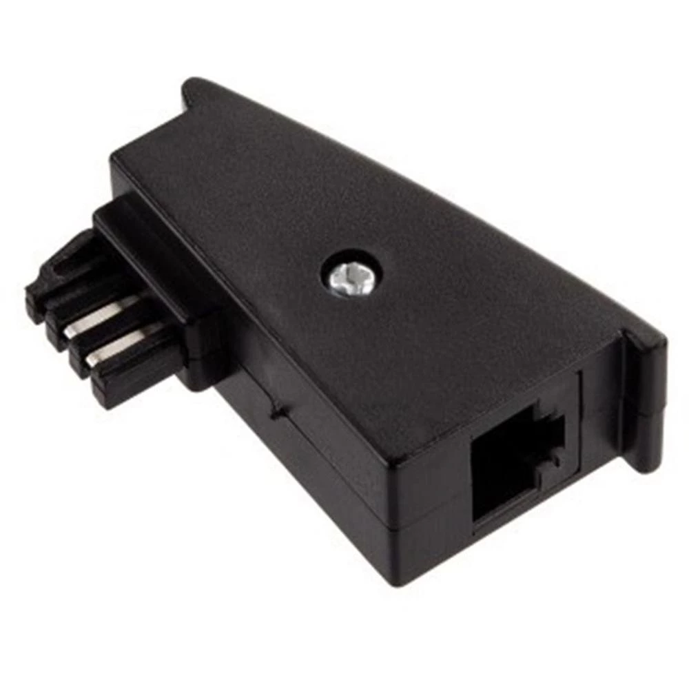 Telefonski (analogni) adapter Hama [1x TAE-F utikač - 1x RJ45 utičnica 8p2c] crn slika