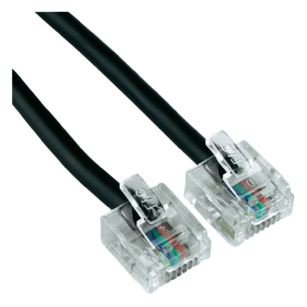 ISDN priključni kabel [1x RJ45 utikač 8p4c - 1x RJ45 utikač 8p4c] 6 m crni Hama slika