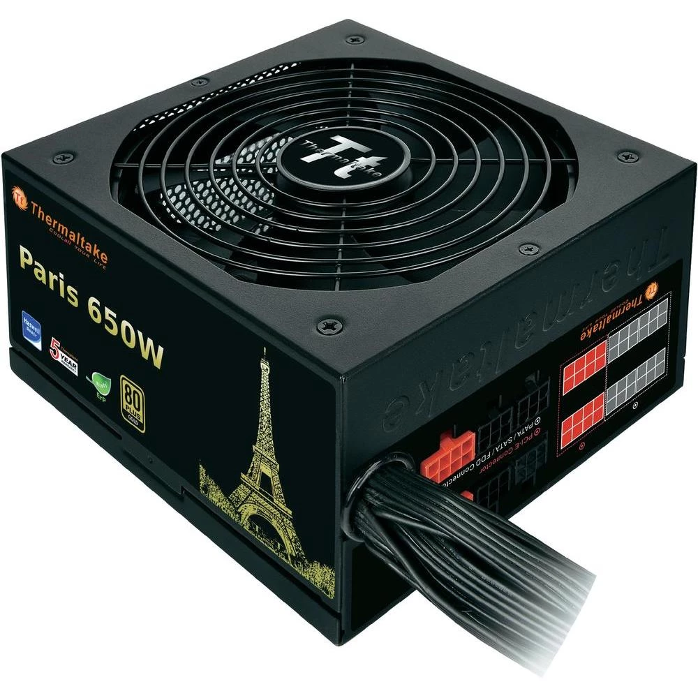 Jedinica za strujno napajanje Paris 80Plus® Thermaltake zlatna 650 W ATX slika