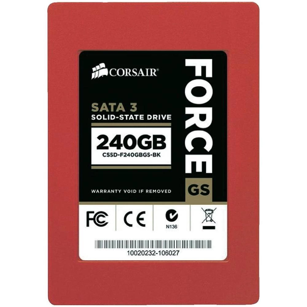 SSD Tvrdi disk Corsair Force GSCSSD-F240GBGS-BK, 240 GB, 2, 5'', SATA III (600 M slika