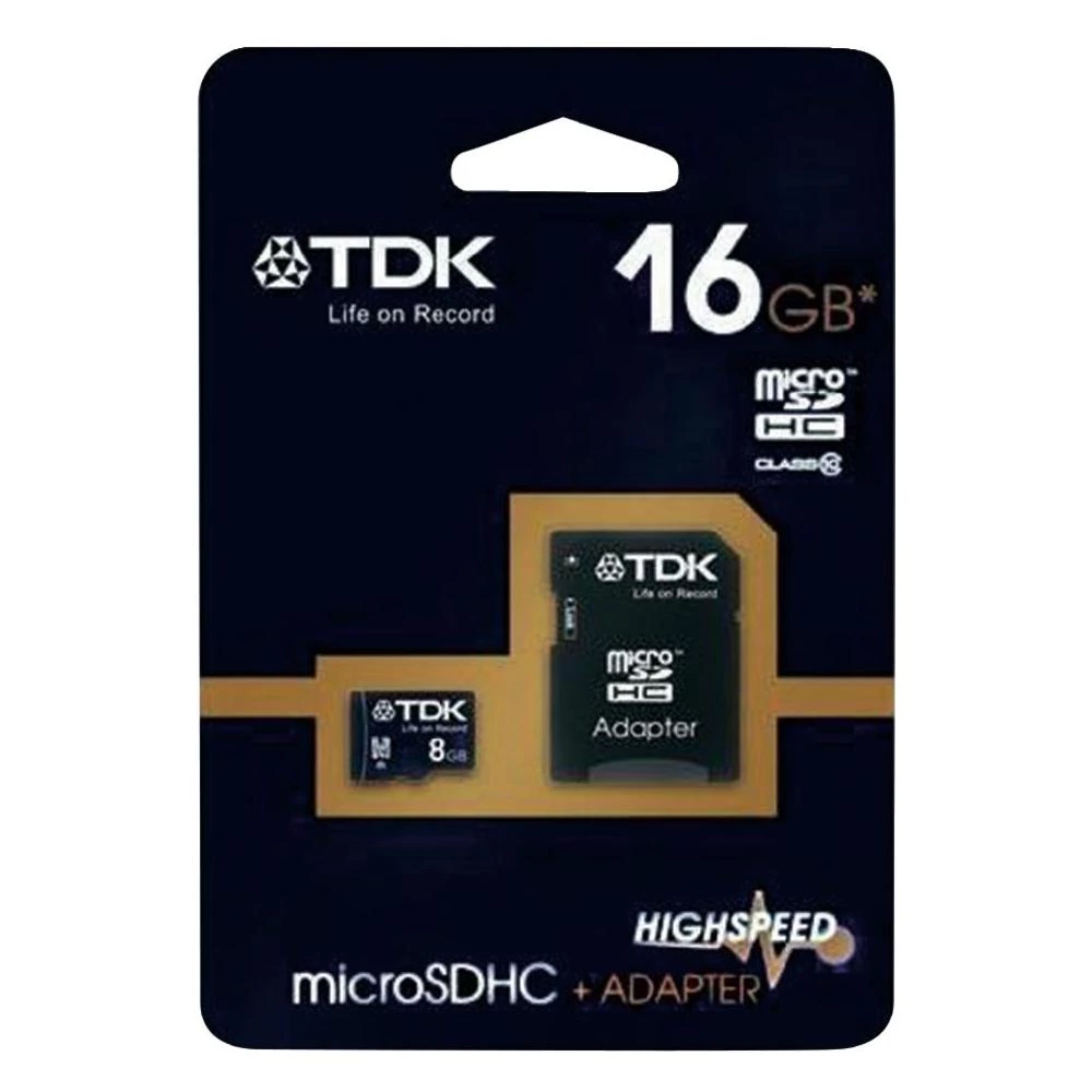 microSDHC kartica TDK Class 10 uklj. SD-adapter 16 GB slika